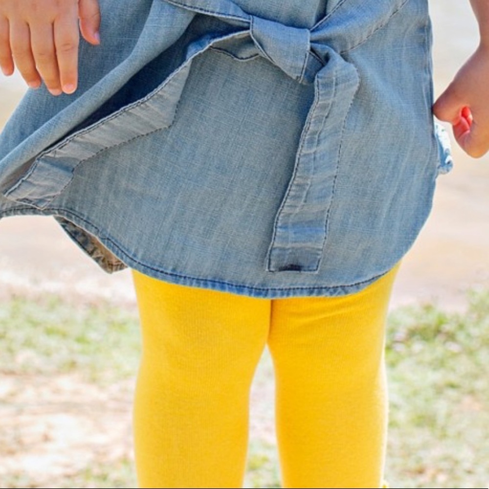 LC Waikiki Baby Girl Yellow Leggings w/ Daisy